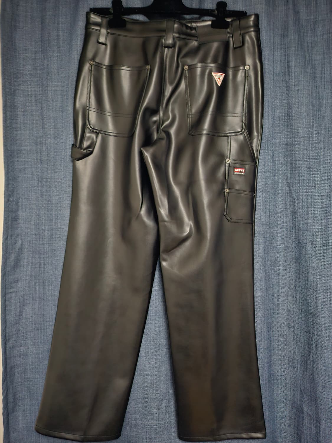 guess /게스 오리지널스 PU 카펜터 팬츠 블랙 상품이미지7