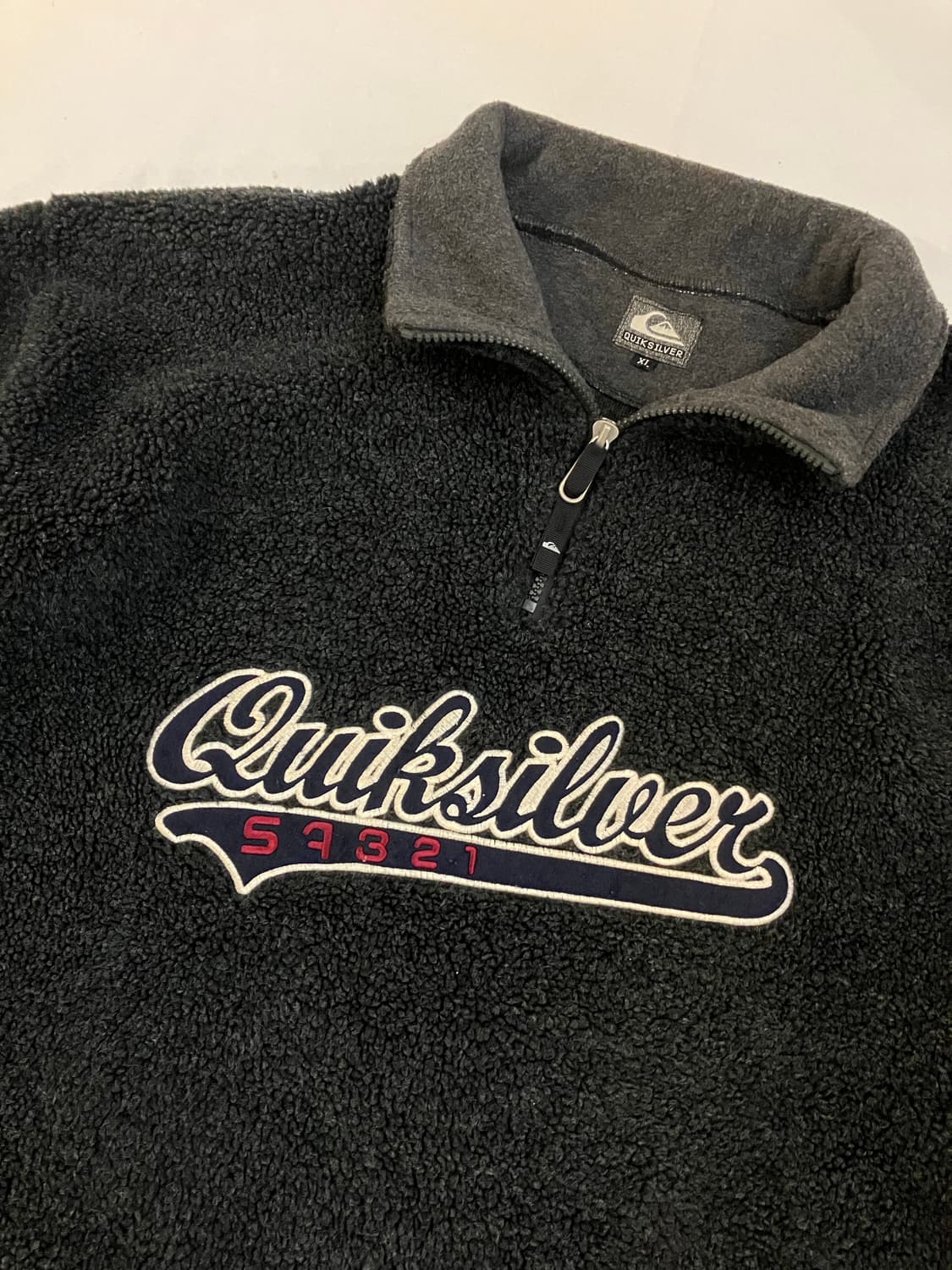 90s 퀵실버 하프집업 플리스 딥그레이 상품이미지2