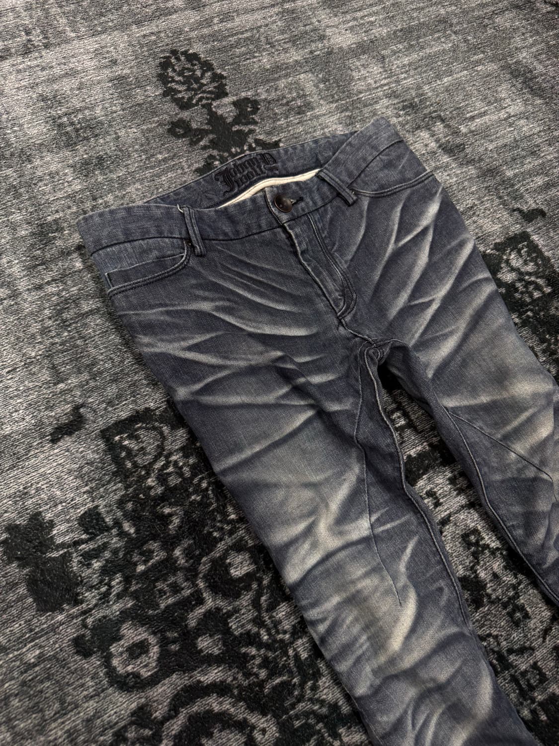 Johnny wolf shark blue whisker slim deni 상품이미지3