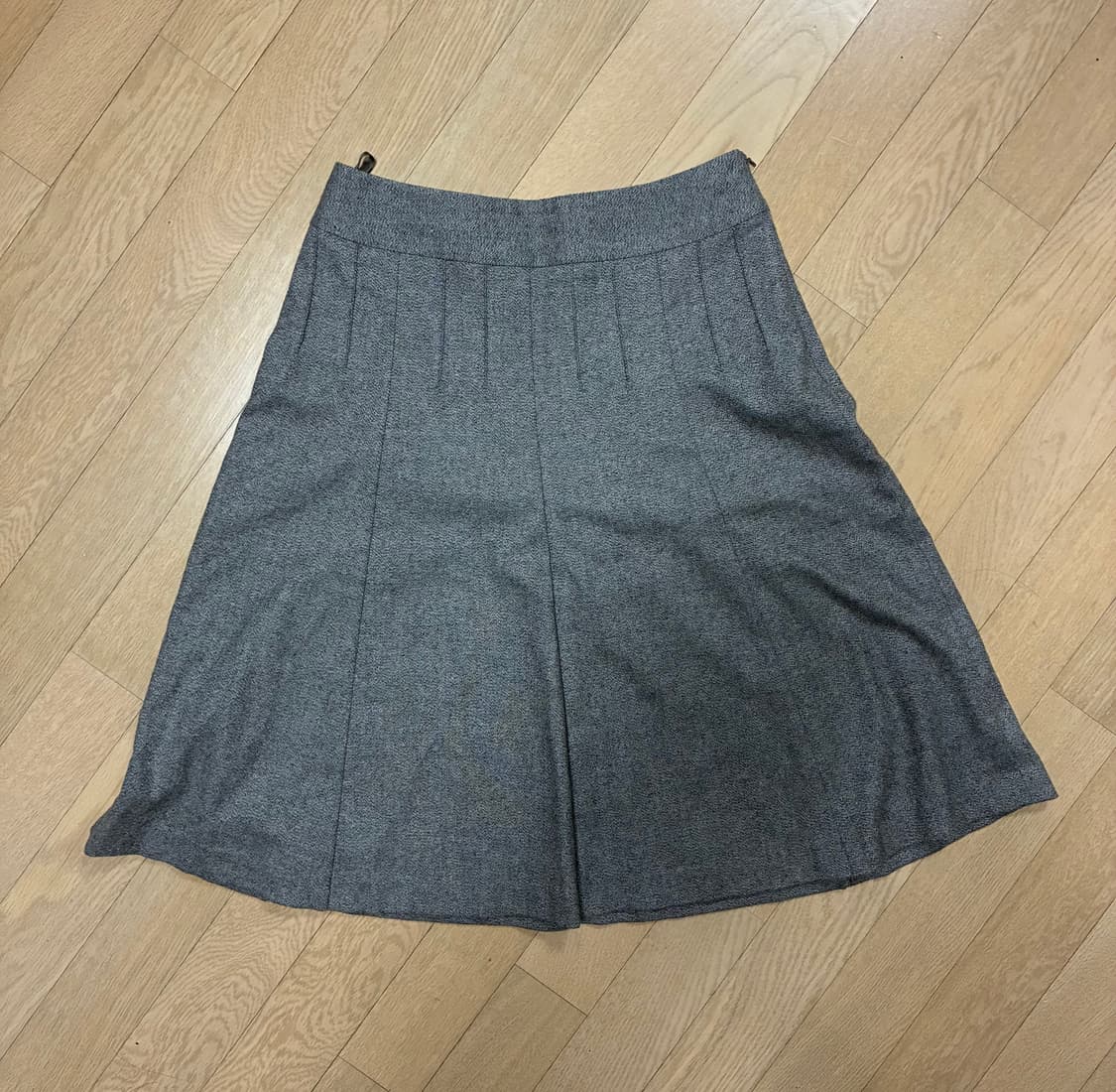 Comme ca du mode gray midi skirt 상품이미지1