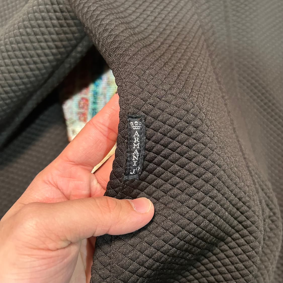 [S] 90s 아르마니 made in italy 엠보 블레이저 상품이미지4