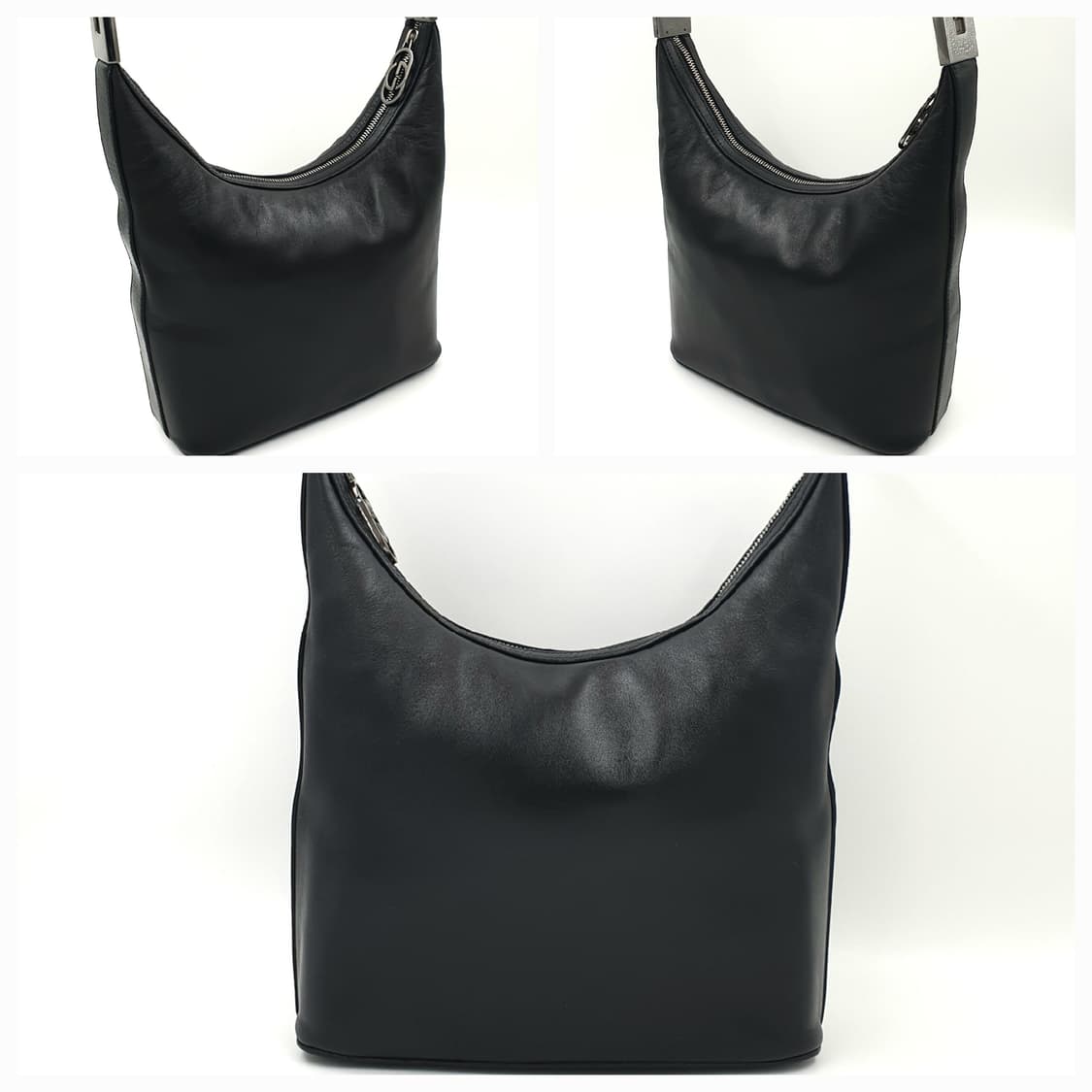 구찌 블랙 레더 호보백 숄더백 상품이미지2