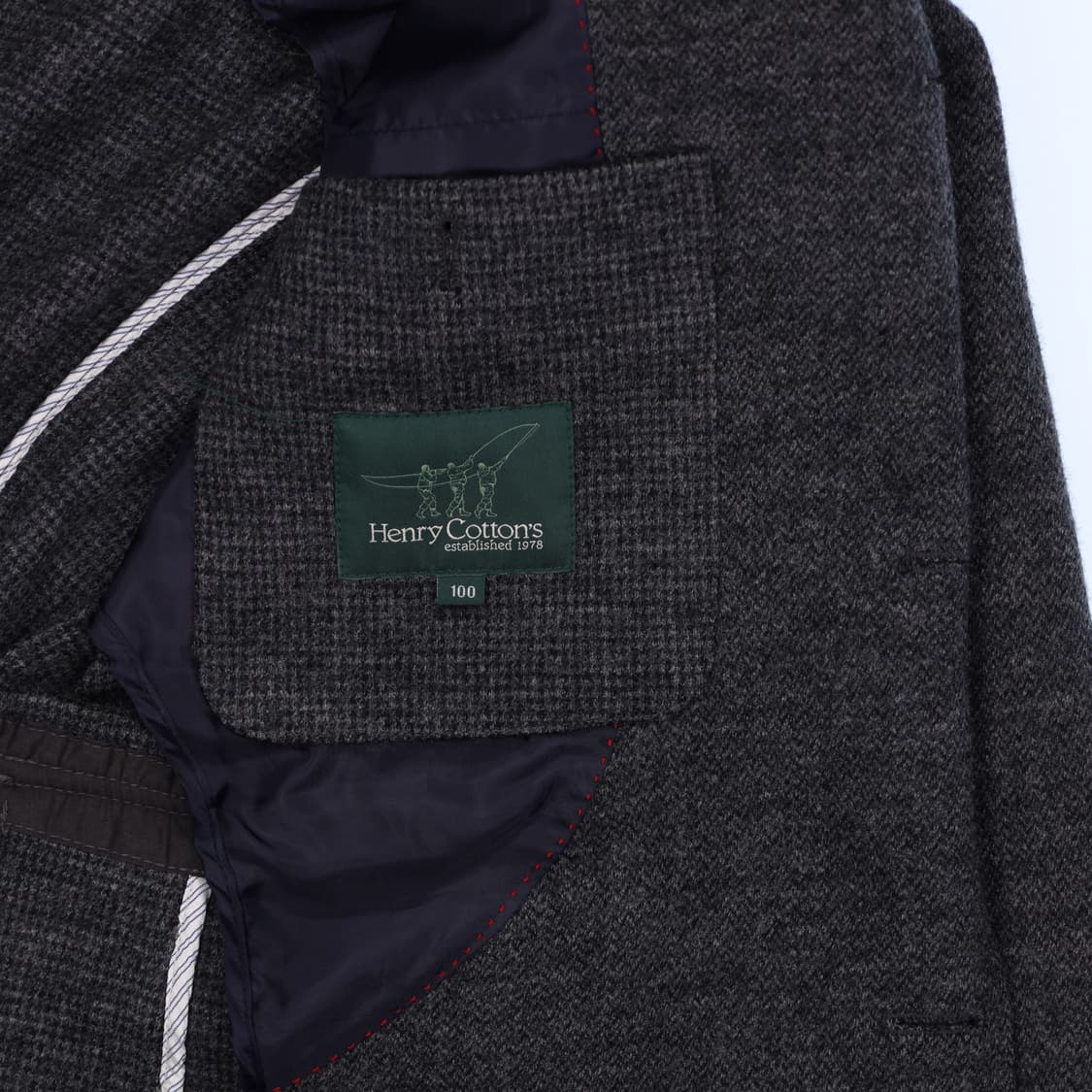 [100] 헨리코튼 클래식 모 헤링본 테일러드 자켓 N6905 상품이미지7