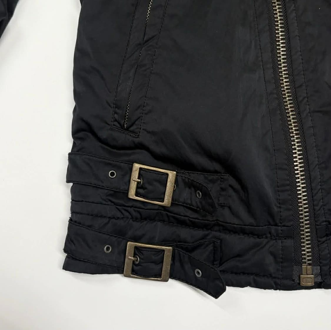 [L] 버커루 y2k 락시크 라이더 자켓 패딩 상품이미지6