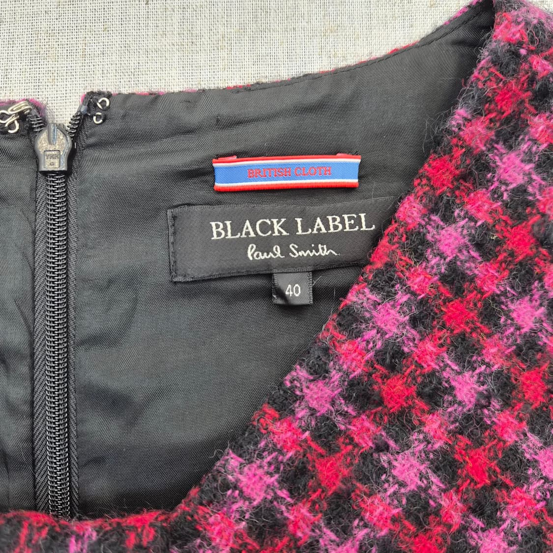 폴스미스 블랙라벨 체크 리본 원피스 상품이미지2