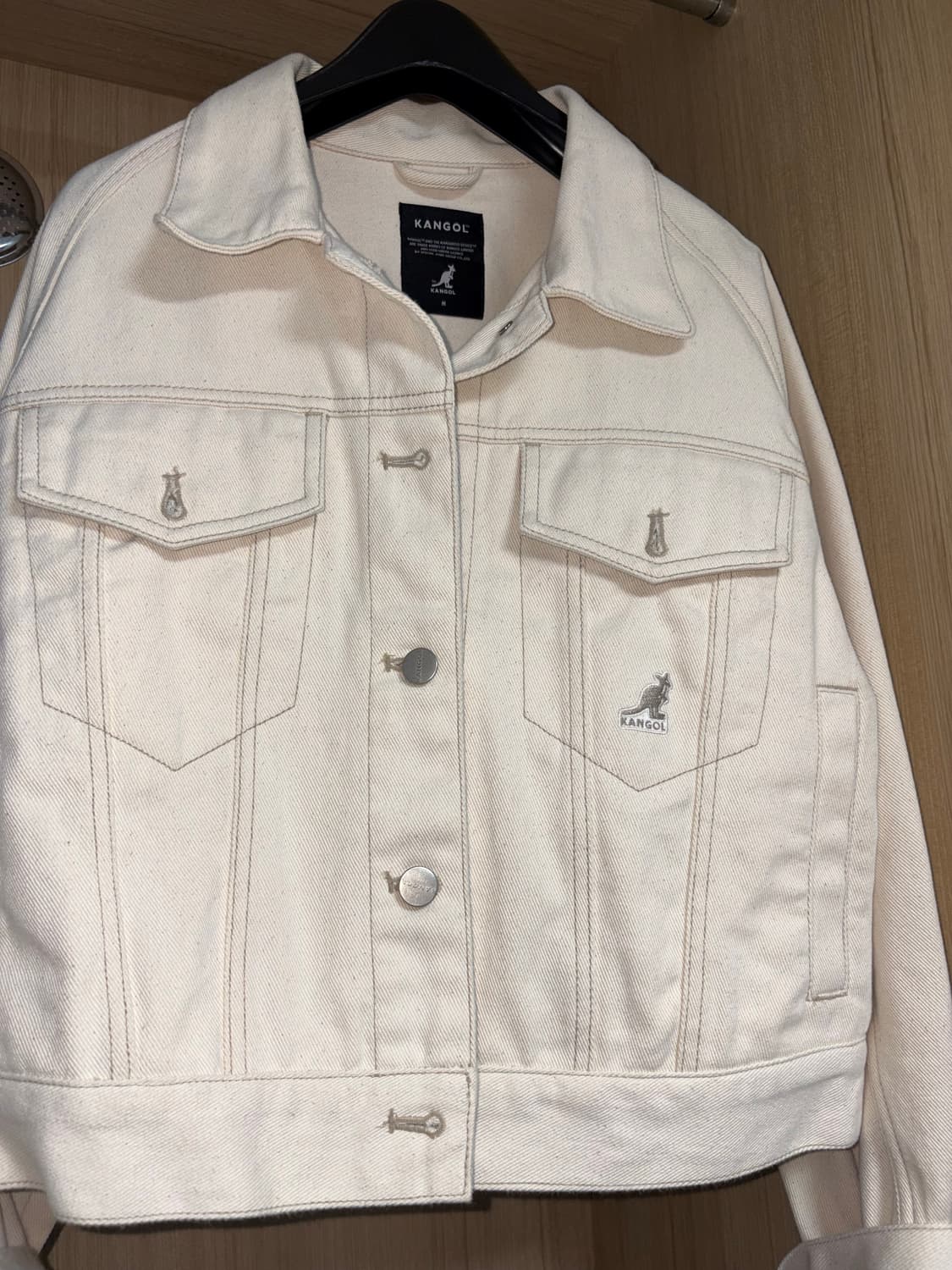 캉골 청자켓 화이트 M 상품이미지2