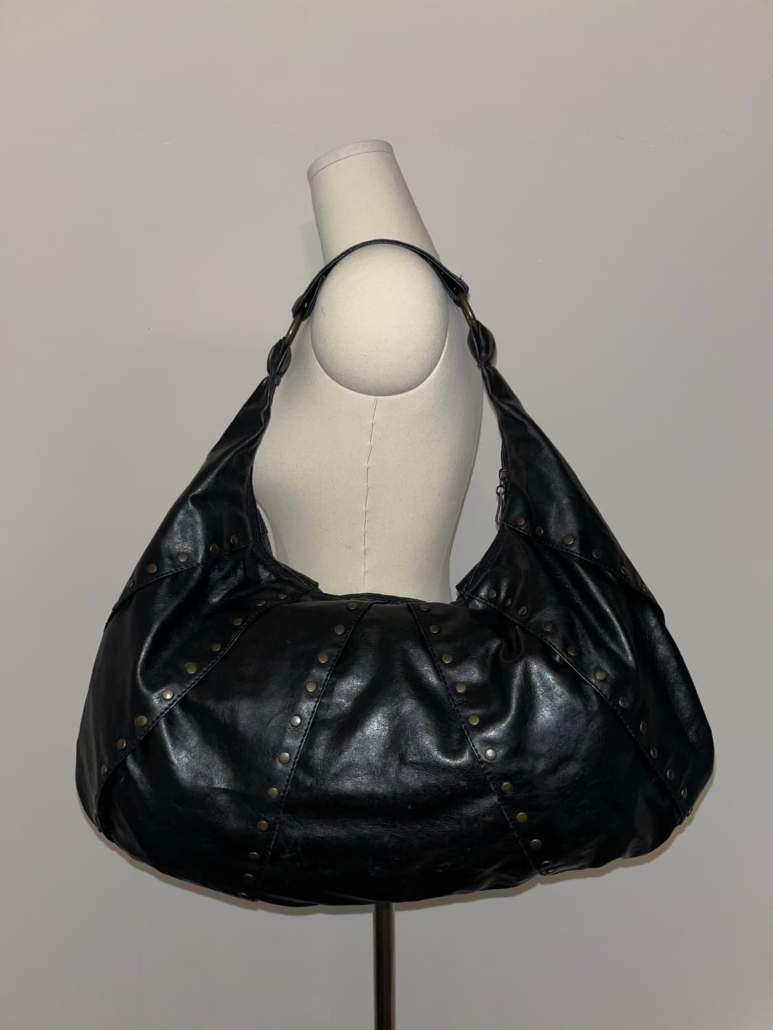 Black Big Shoulder Bag 상품이미지1