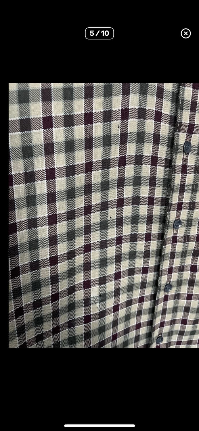 입생로랑 브라운 체크 셔츠 A2474 상품이미지5