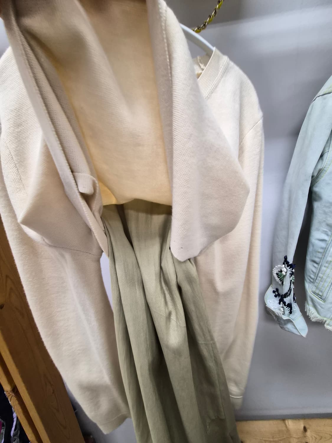 시슬리 SISLEY 레이어드 니트 원피스 상품이미지7