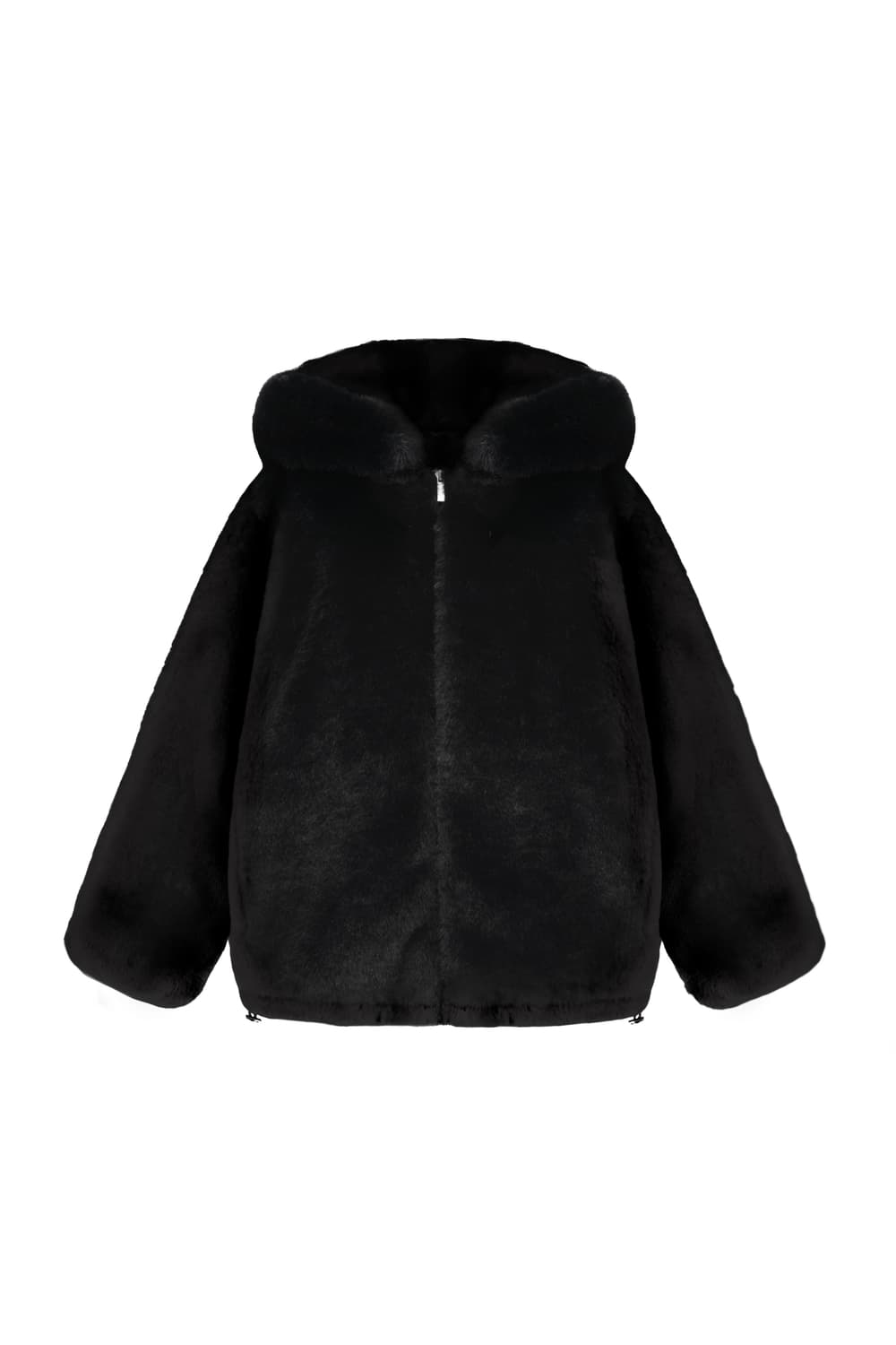 Kleesier Peach pudding fur jacket, Black 상품이미지6