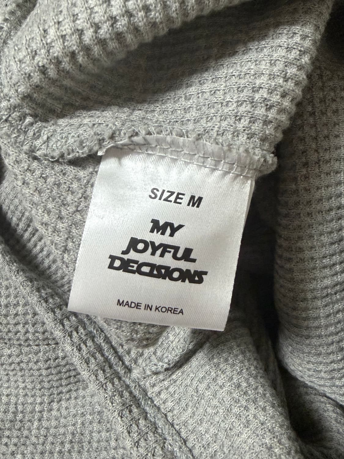 mjd 와플 핑거홀 롱슬리브 M 상품이미지4