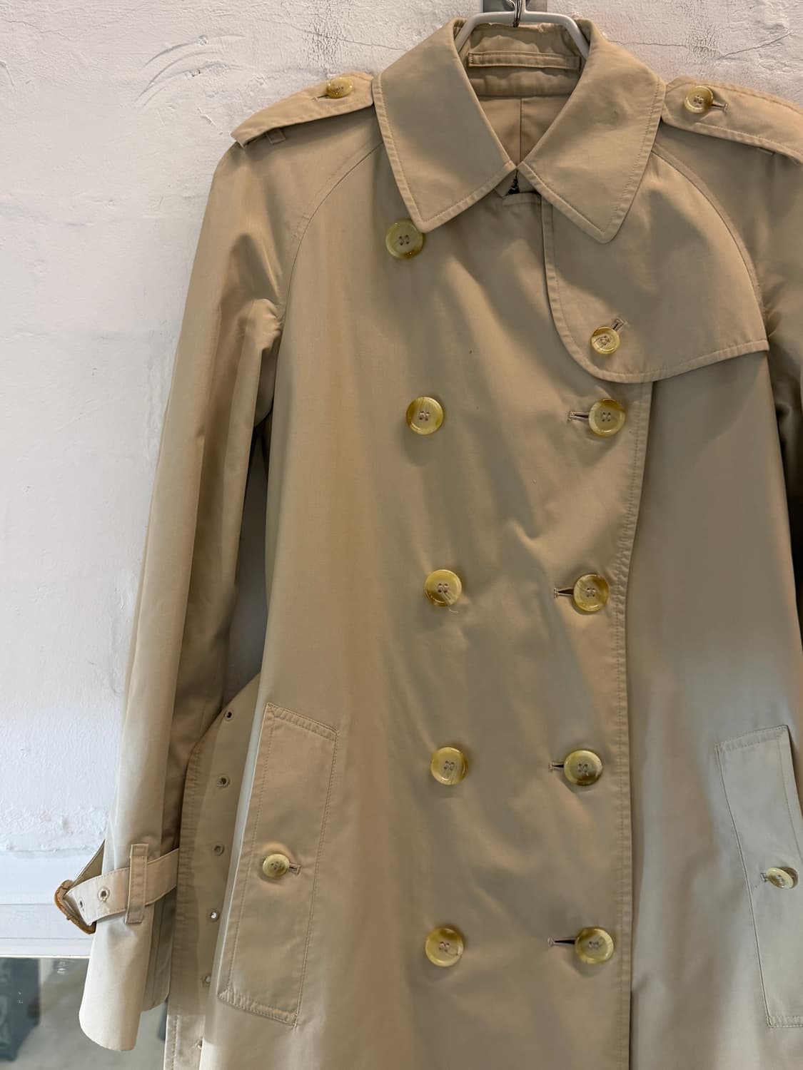 Burberrys 버버리 베이지 하프 트렌치 코트 M 상품이미지4