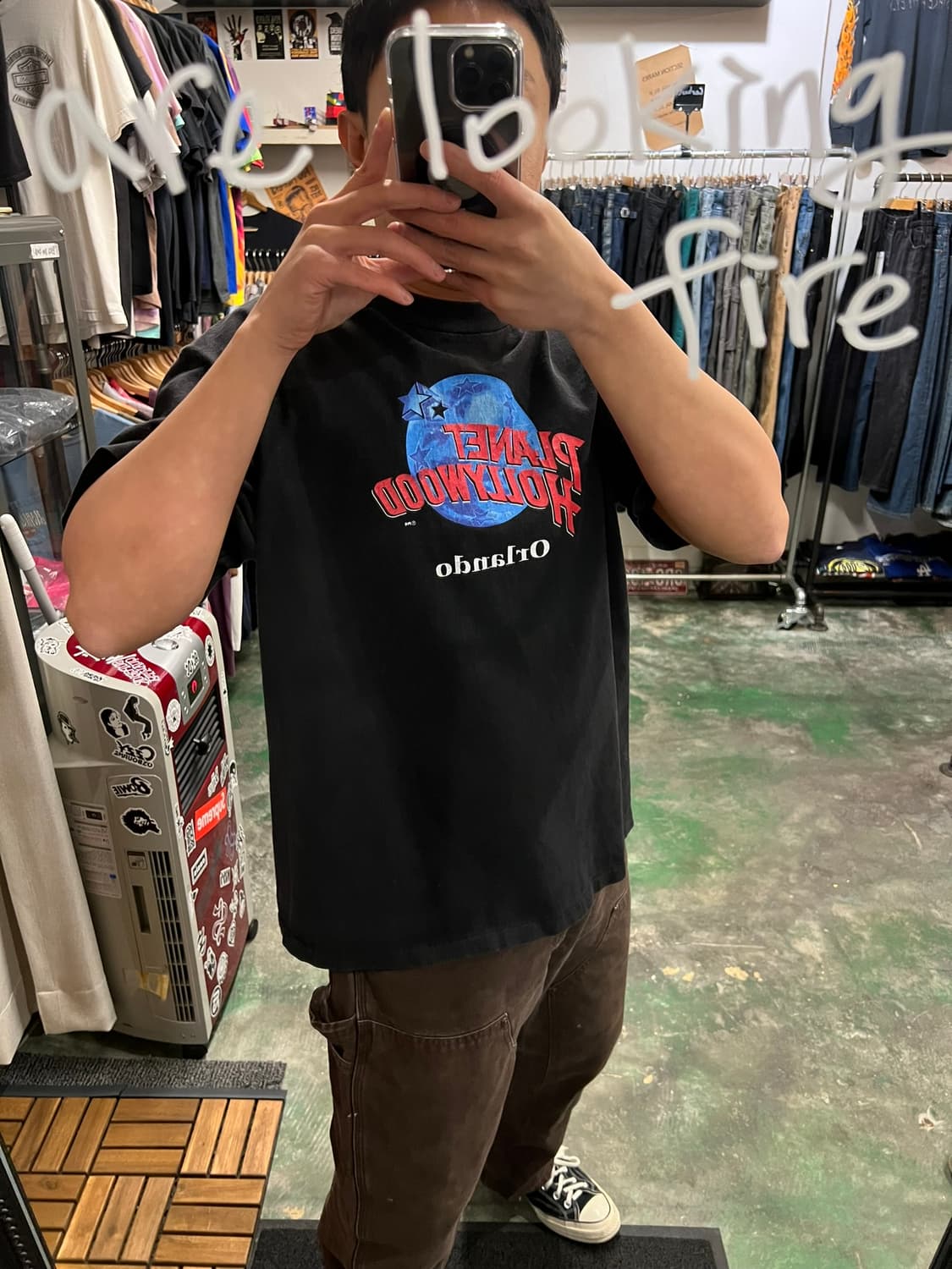 90's 플래닛 할리우드 싱글스티치 빈티지 반팔티셔츠 Made USA 상품이미지4