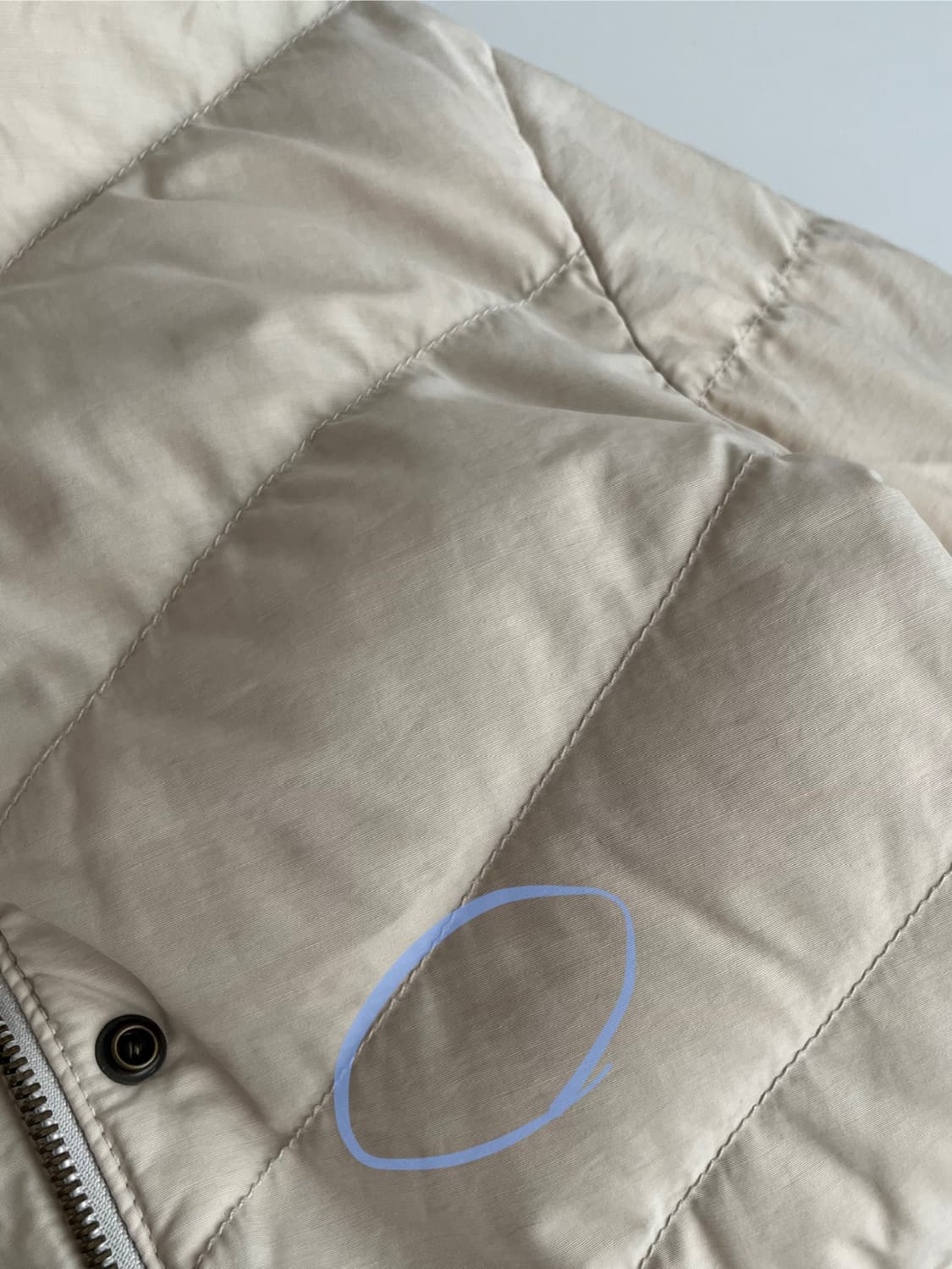 XS) 폴로 진스 여성 덕다운 패딩 점퍼 베이지 상품이미지5