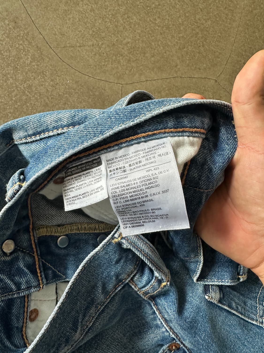 리바이스 501 CT 데님 팬츠 w30 상품이미지5