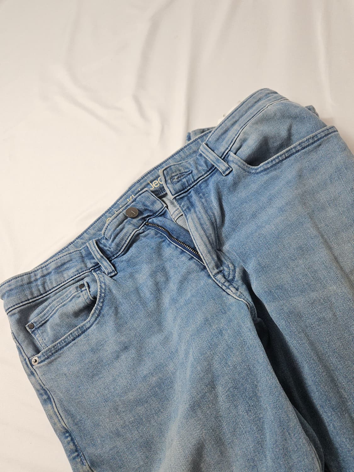 캘빈클라인 가죽패치 데님팬츠 청바지 진 스트레이트 테이퍼 32x34 상품이미지3