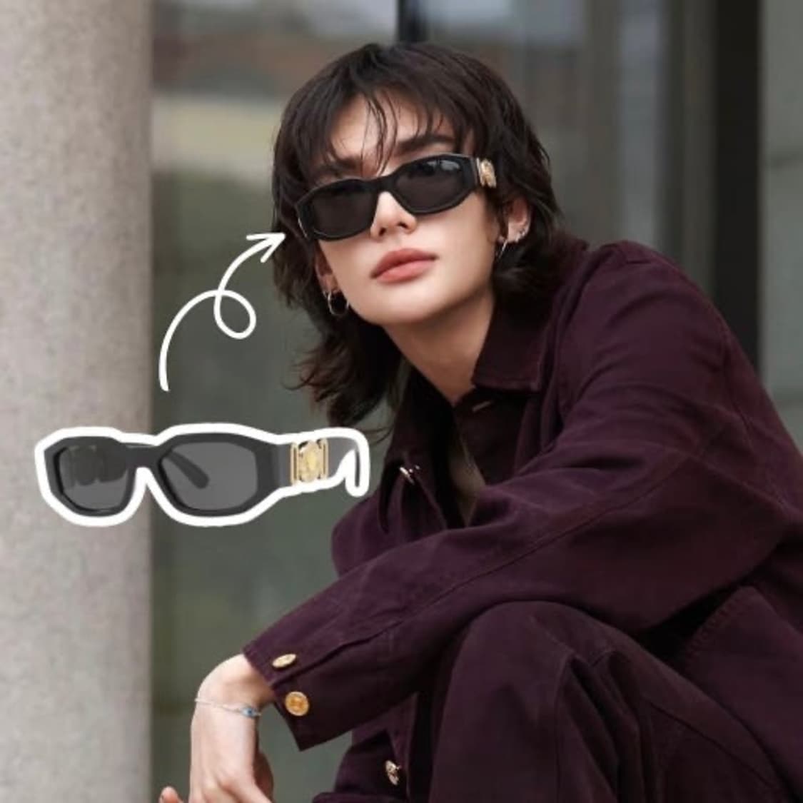 베르사체 선글라스 (태양, 현진, 김나영 착용) 상품이미지6