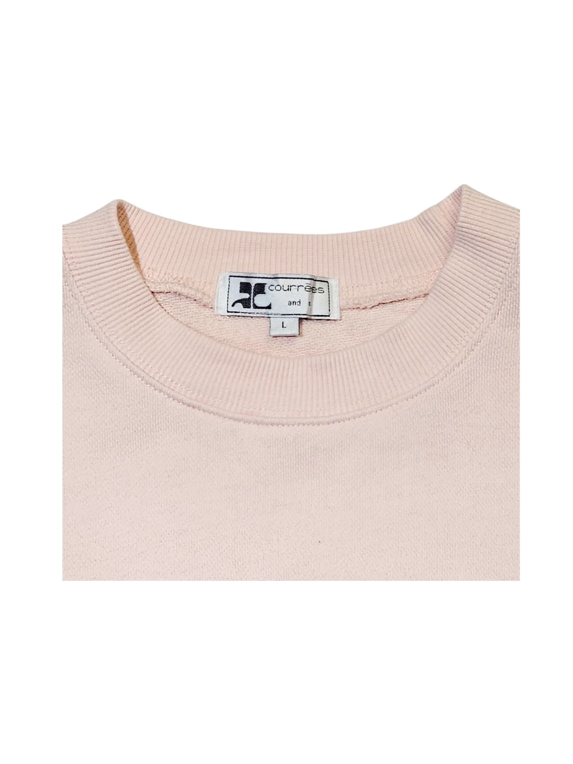 꾸레쥬 핑크 맨투맨 상품이미지2