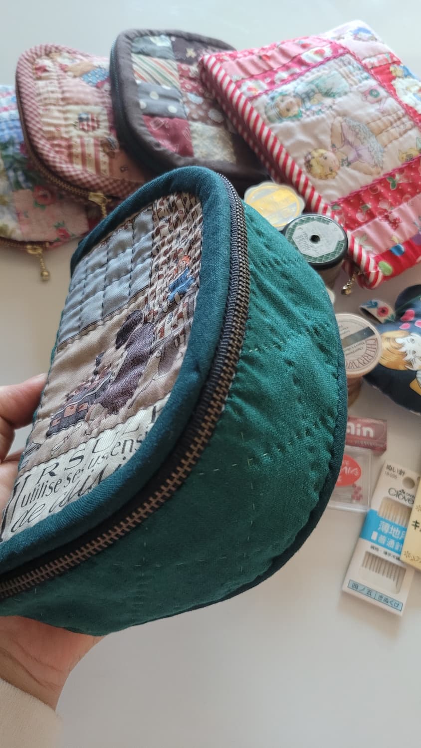 퀼트그린소잉박스/핸드메이드/소잉박스/파우치/퀼트소품 상품이미지8