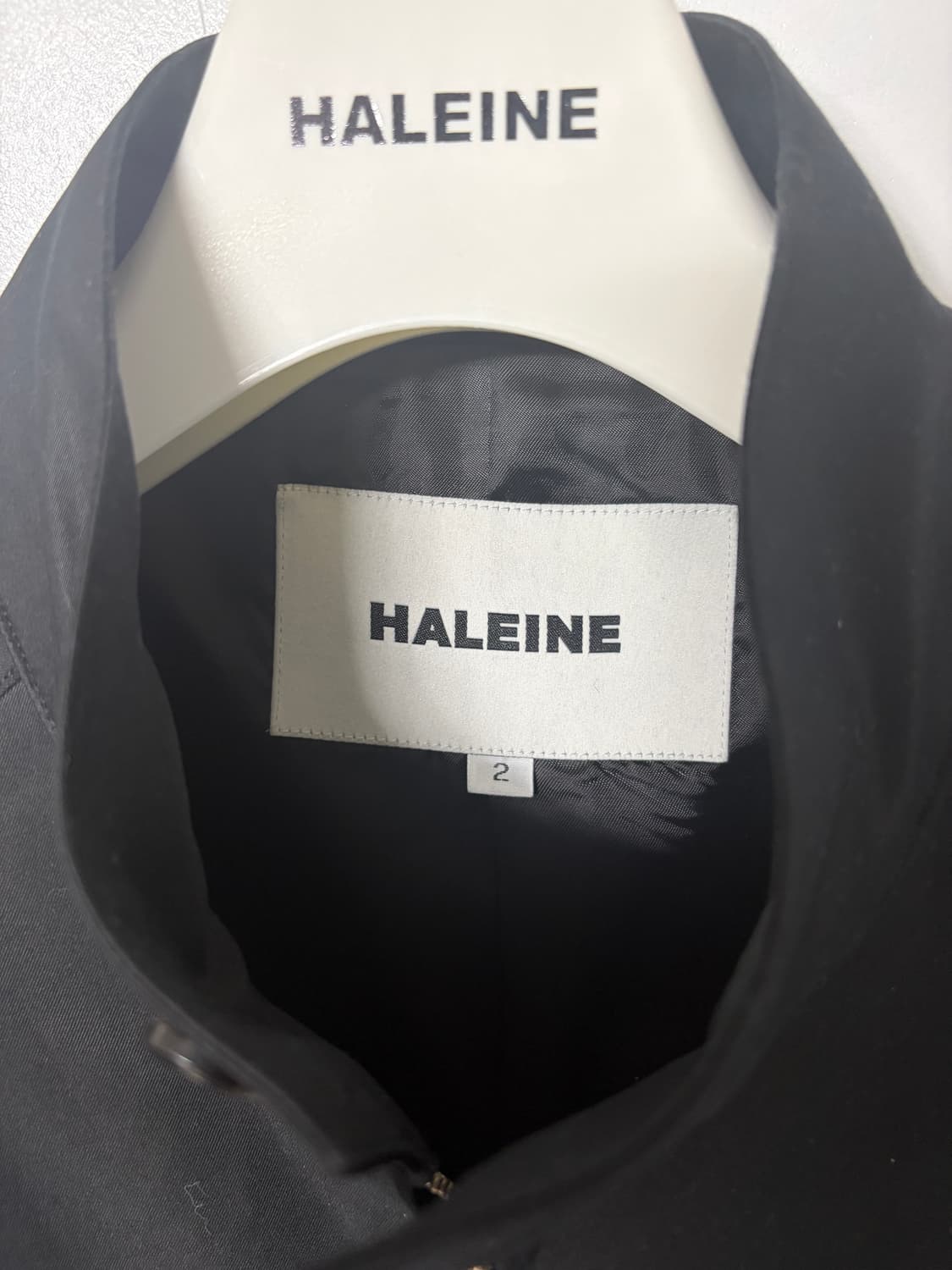 알렌느 26ss  스트럭쳐드 해링턴 블루종 블랙 2 상품이미지3