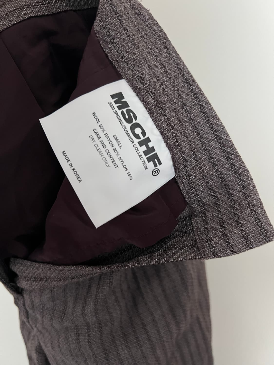 mschf 미스치프 핀턱 스트라이프 팬츠 s 상품이미지2