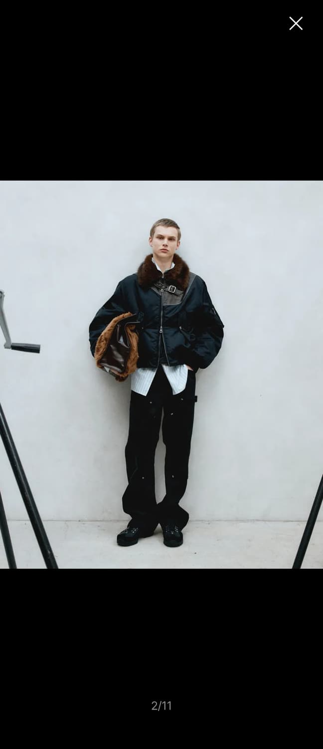 앤더슨벨 퍼 붐버자켓 / fur  ma-1 bomber 상품이미지2