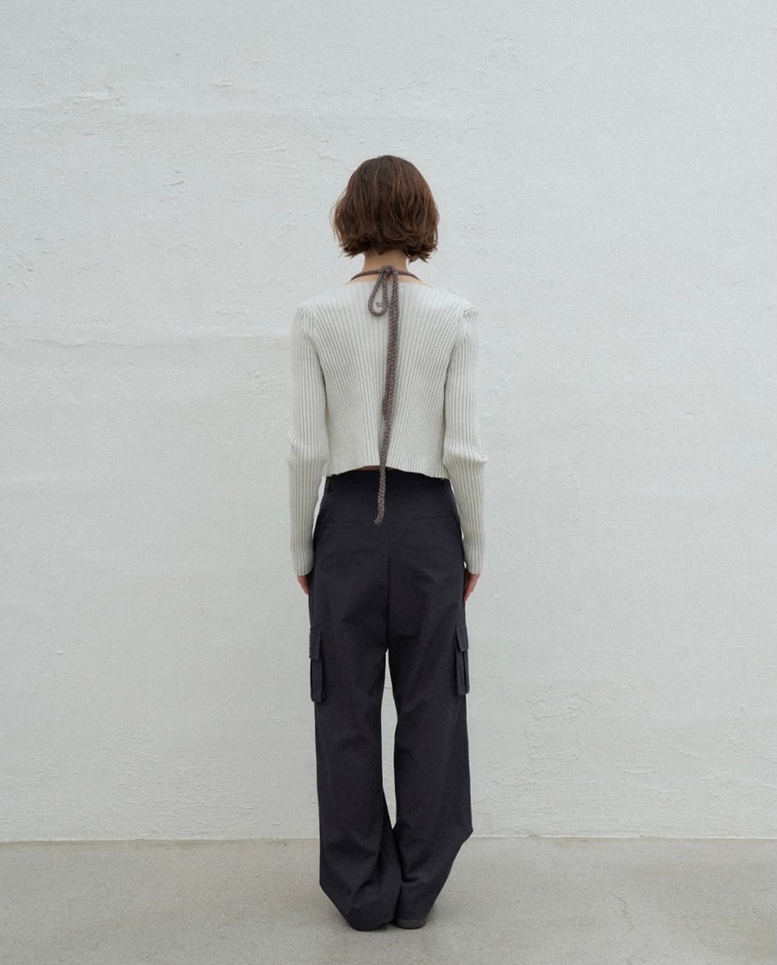 포에토 2 STRING GLADY PANTS 차콜 상품이미지3