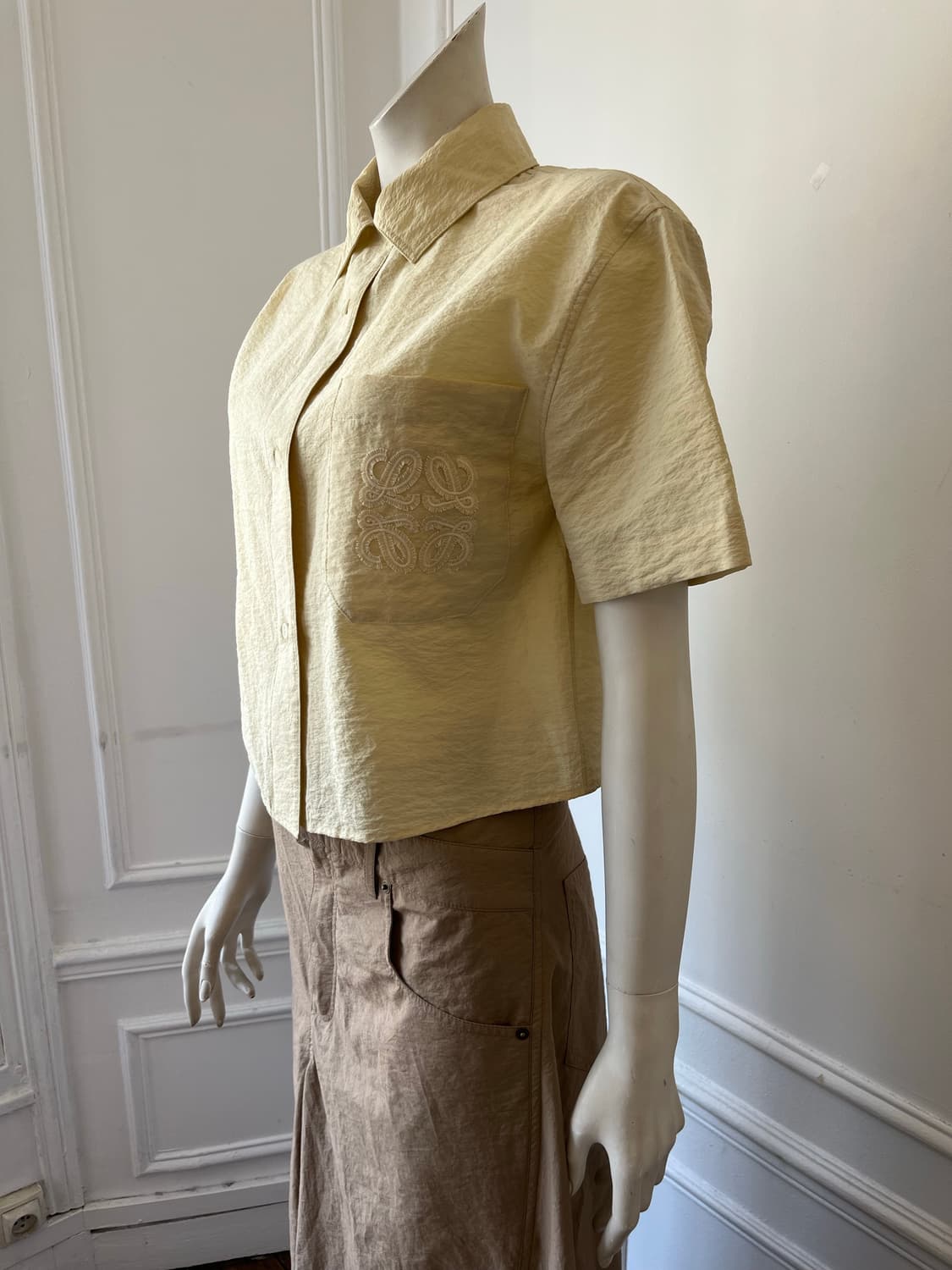 로에베 여름용 자수로고 셔츠+컷치마 loewe 상품이미지7