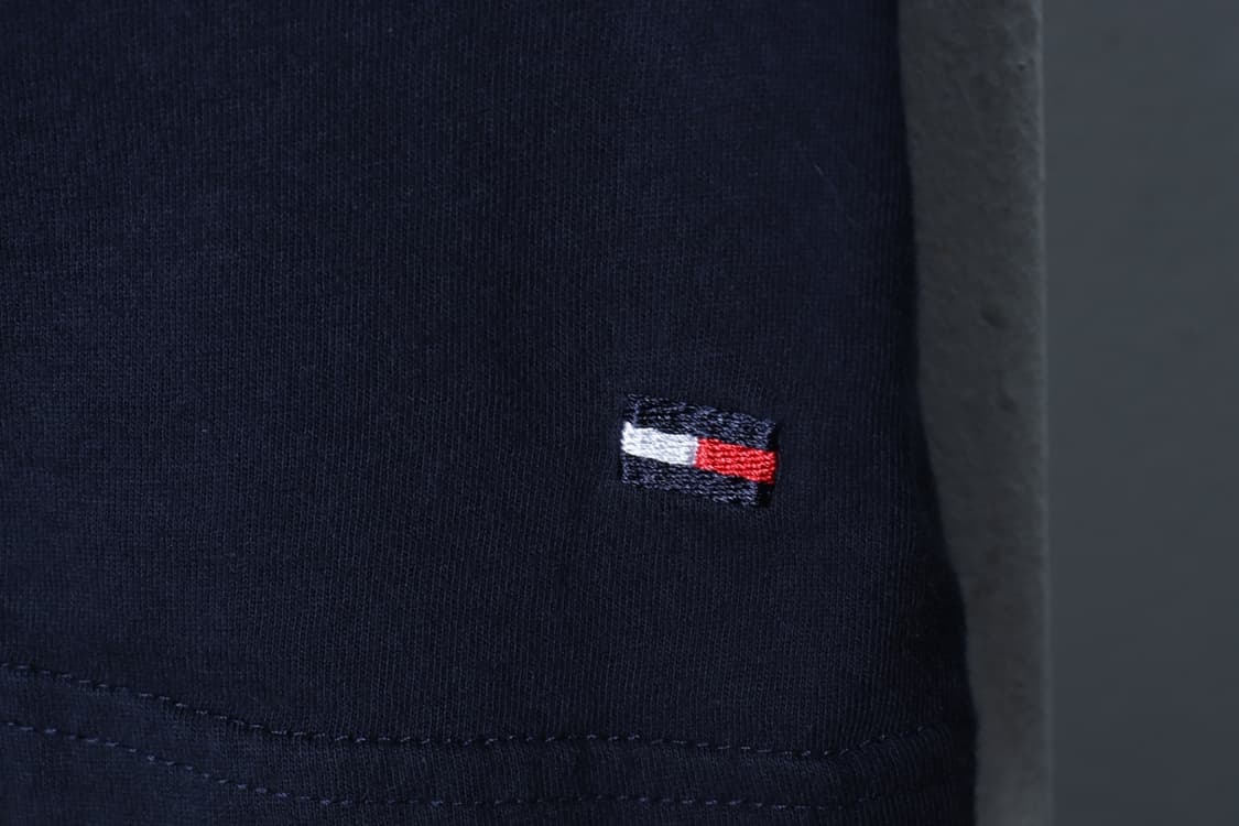 (L-XL) 타미힐피거 반팔 티셔츠 네이비 무지 기본-H30119 상품이미지5