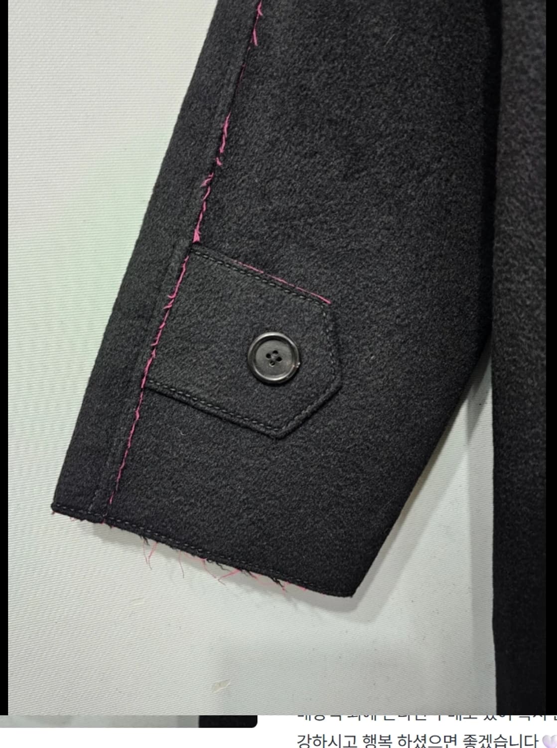 마크 제이콥스 블랙 캐시미어 오버핏 코트 ~77 상품이미지5