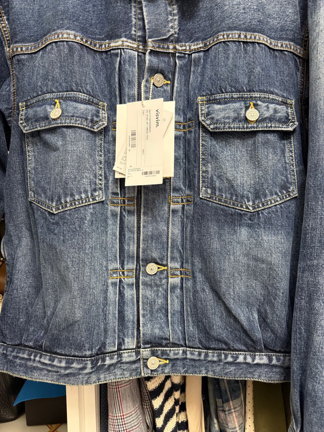 [3]비즈빔 24AW 101xx JKT D1010 데님 자켓 상품이미지4