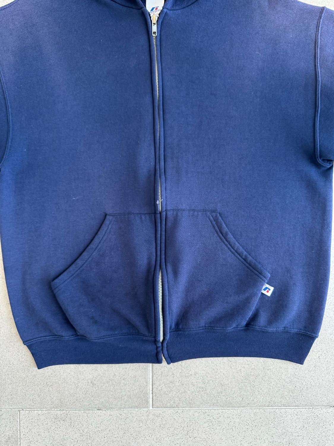 00s 빈티지 러셀 후드집업 네이비 M 상품이미지5