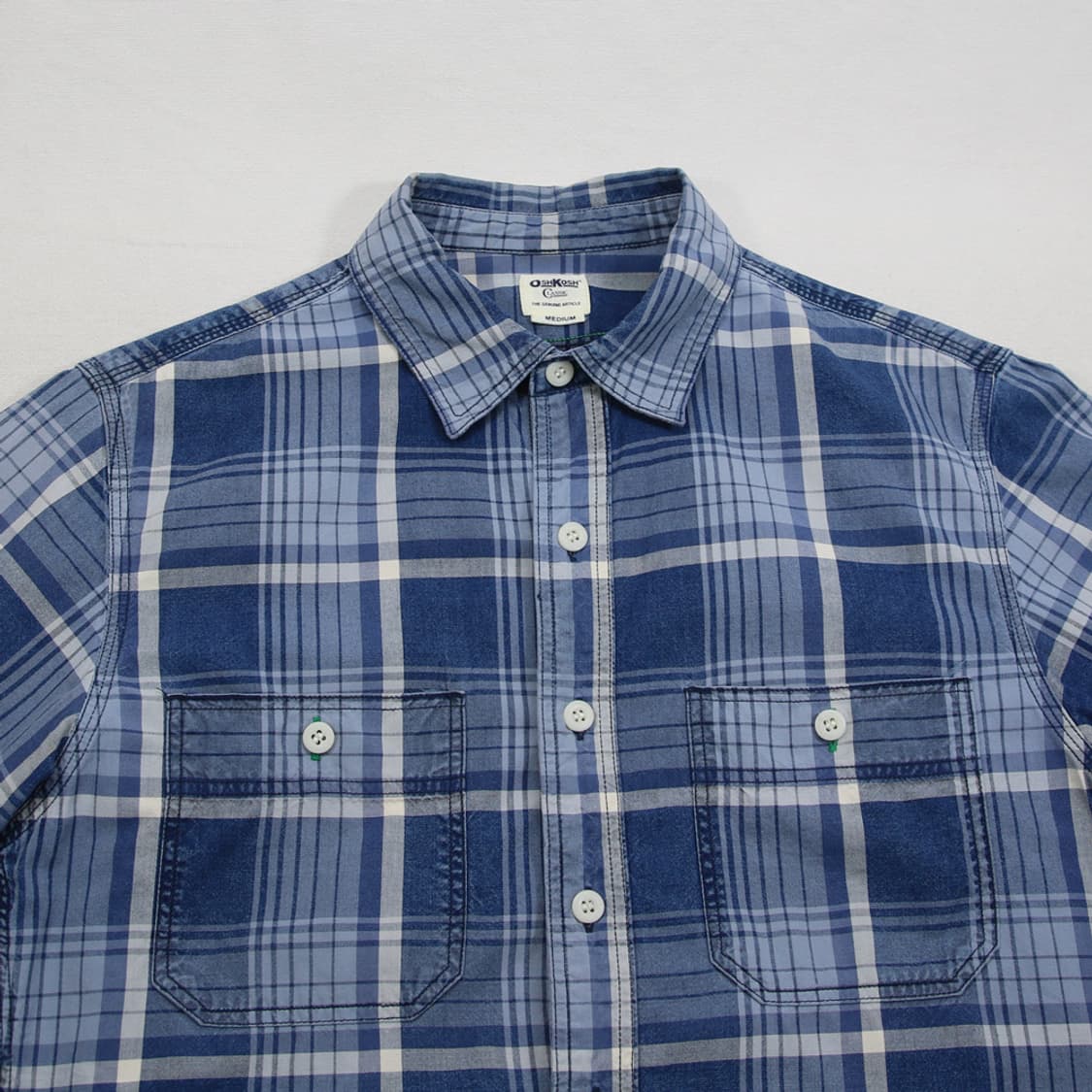 (착용컷) OSH KOSH 워크 체크 셔츠 (남성용 95)  상품이미지4