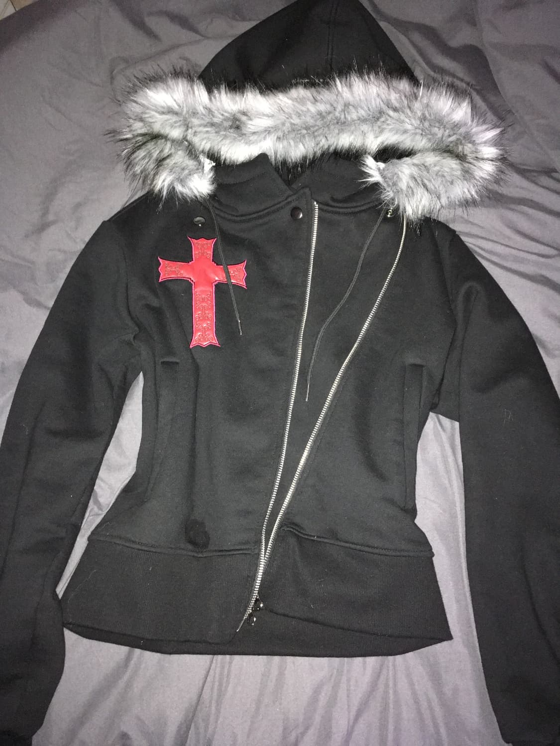러브이즈트루 후드집업 GT FUR UNBALANCE HOOD ZIP UP 상품이미지1