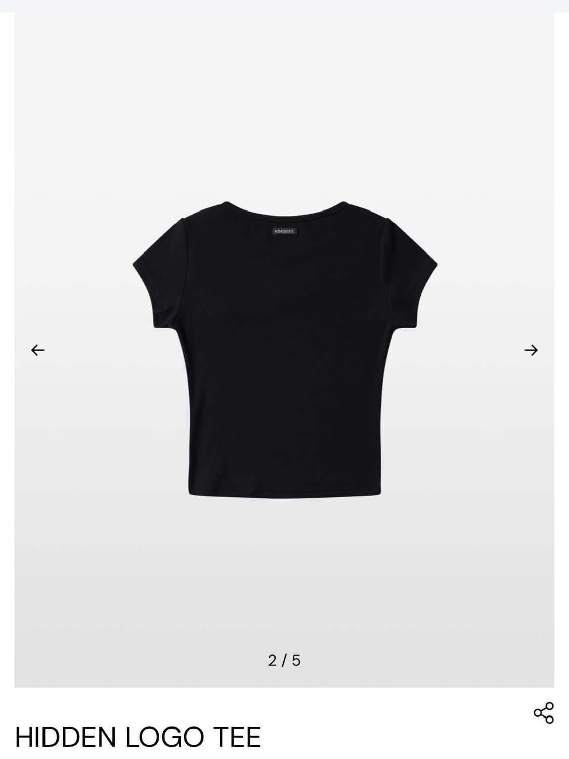 kimseoul hidden logo tee 상품이미지2