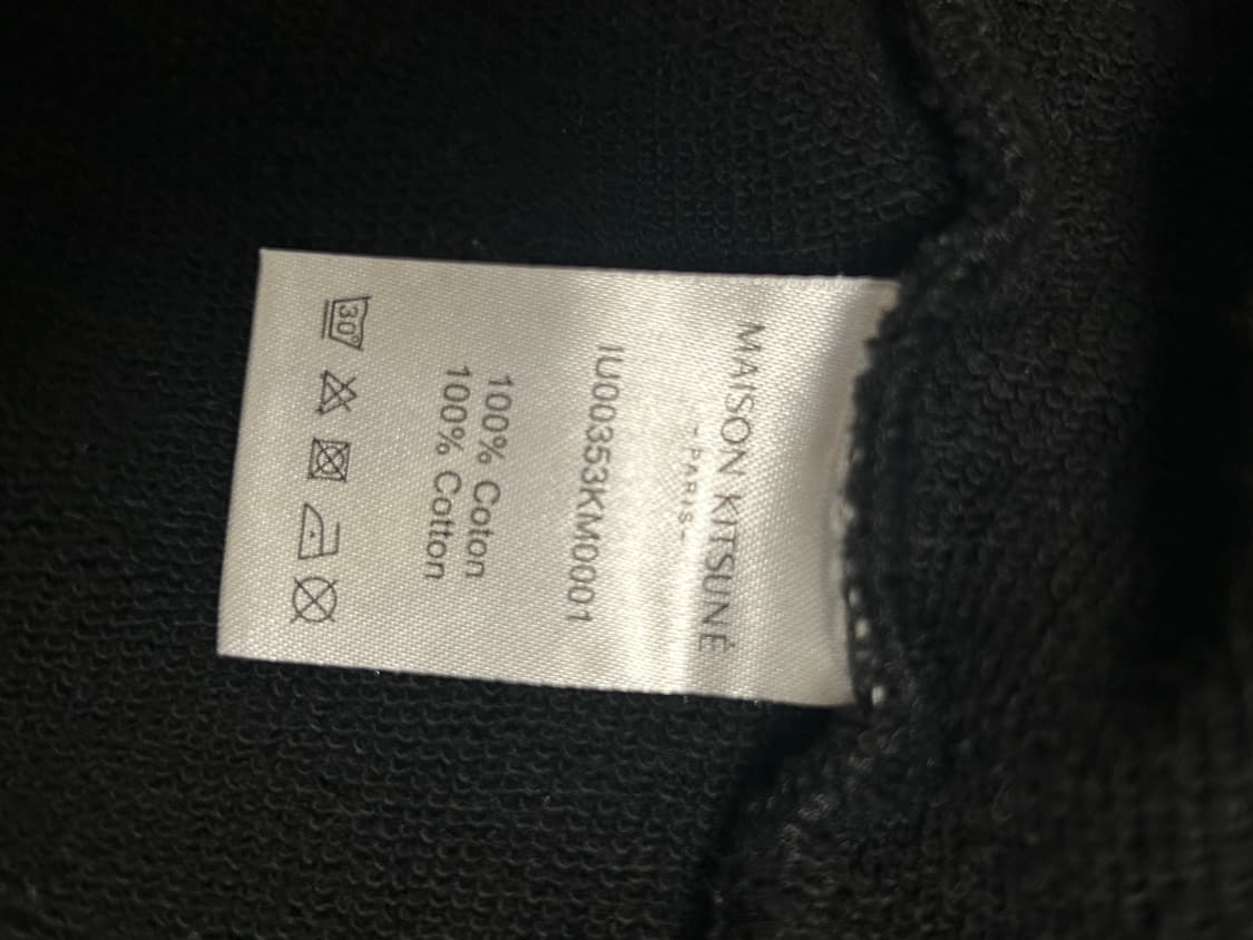 메종키츠네 칠랙스 폭스 패치 후드집업 블랙 상품이미지5