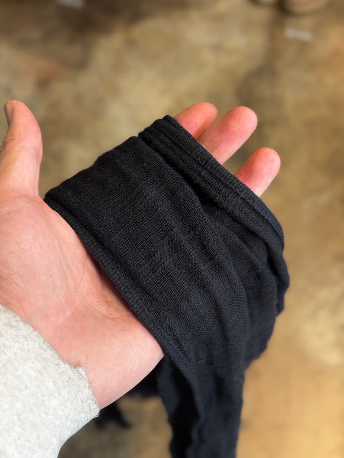 OS ) HANDMADE Vintage Linen Short Scarf 상품이미지4