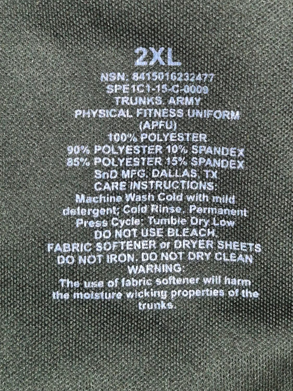 미육군 APFU 체육복 트레이닝복 반바지 하의 (2XL) (1) 상품이미지6