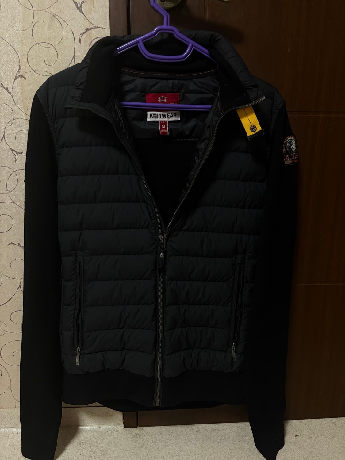 {황금매물} 파라점퍼스 니트 경량패딩 m 상품이미지1