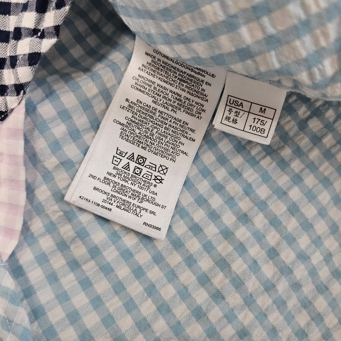 브룩스브라더스 시어스커 긴소매 셔츠 남자100 상품이미지5