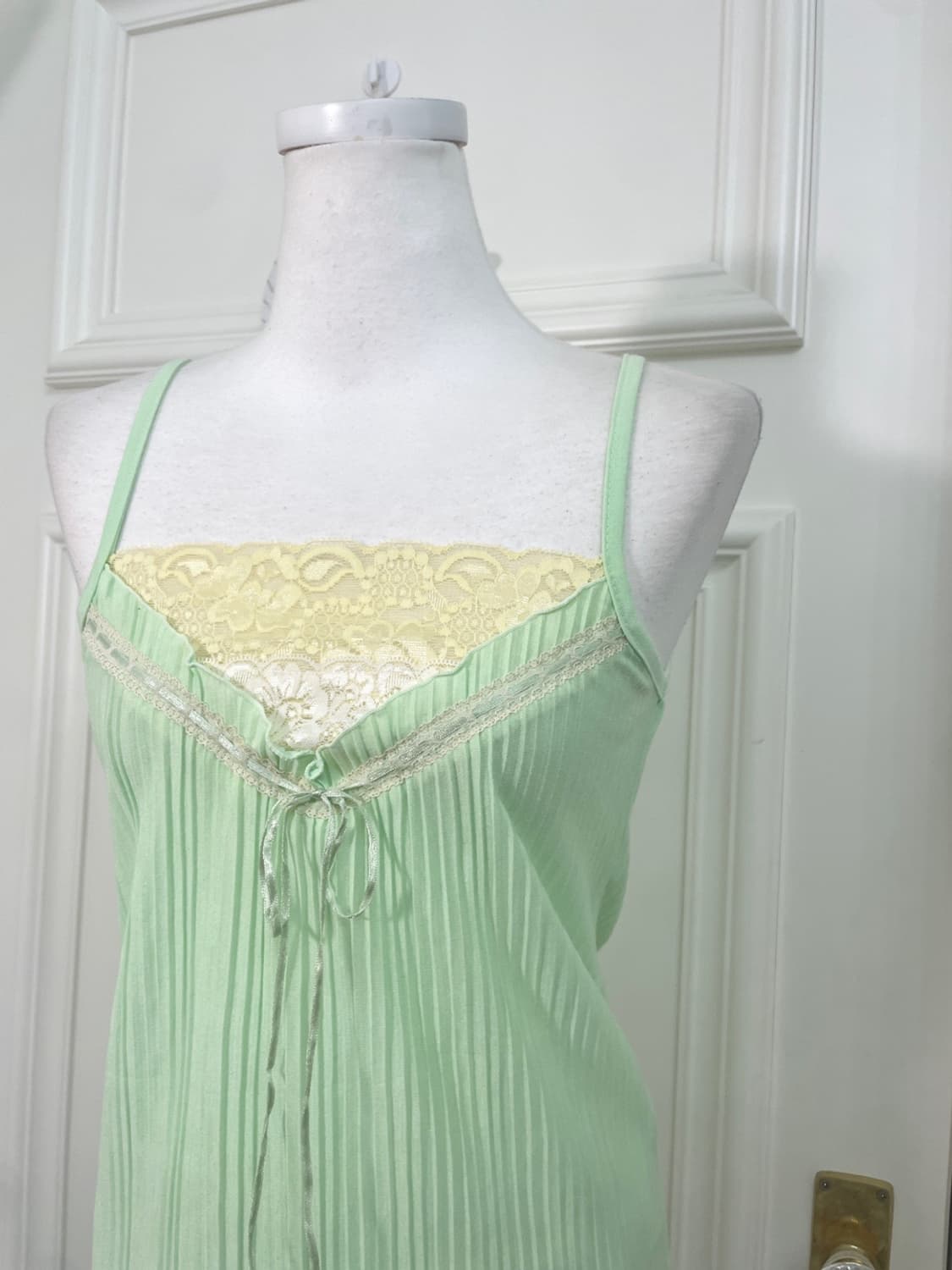 light green basic cardigan&lace bow poin 상품이미지8