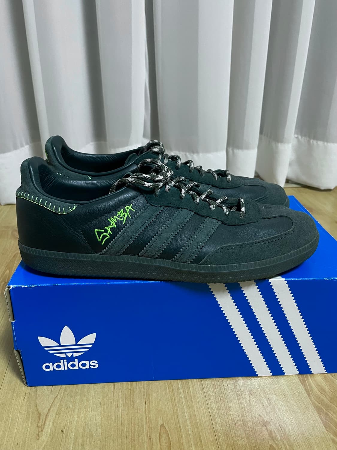 아디다스 삼바 조나힐 콜라보 아론레빈 그린스웨이드 상품이미지1