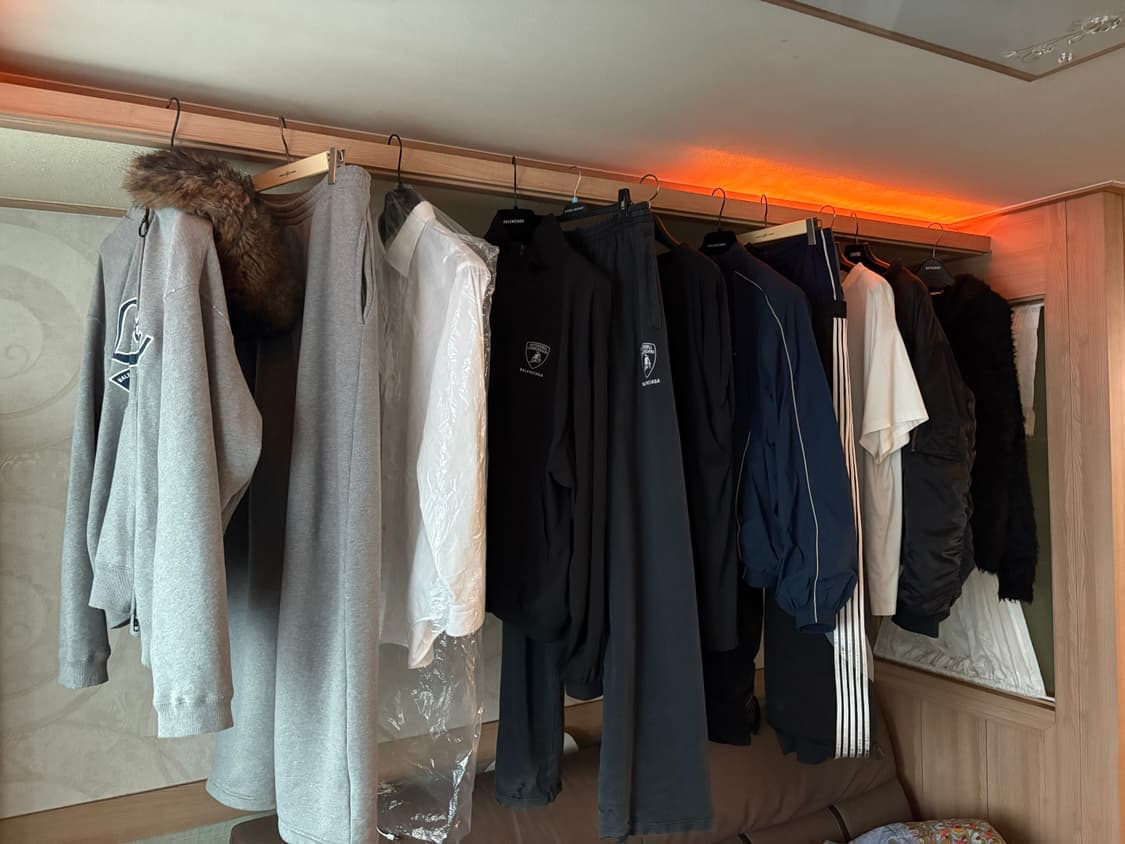 남성 엑스커베이터 스니커즈 오버사이즈 티셔츠 더티 화이트 상품이미지5