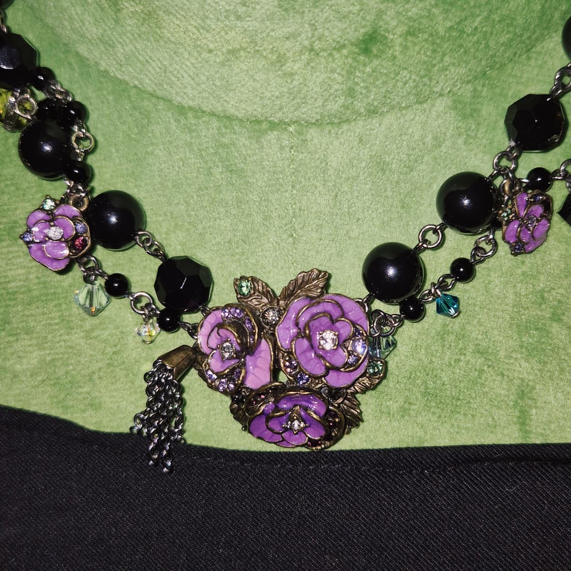 04s 안나수이 엔틱 퍼플 빅 로즈 레이어드 초커 상품이미지7