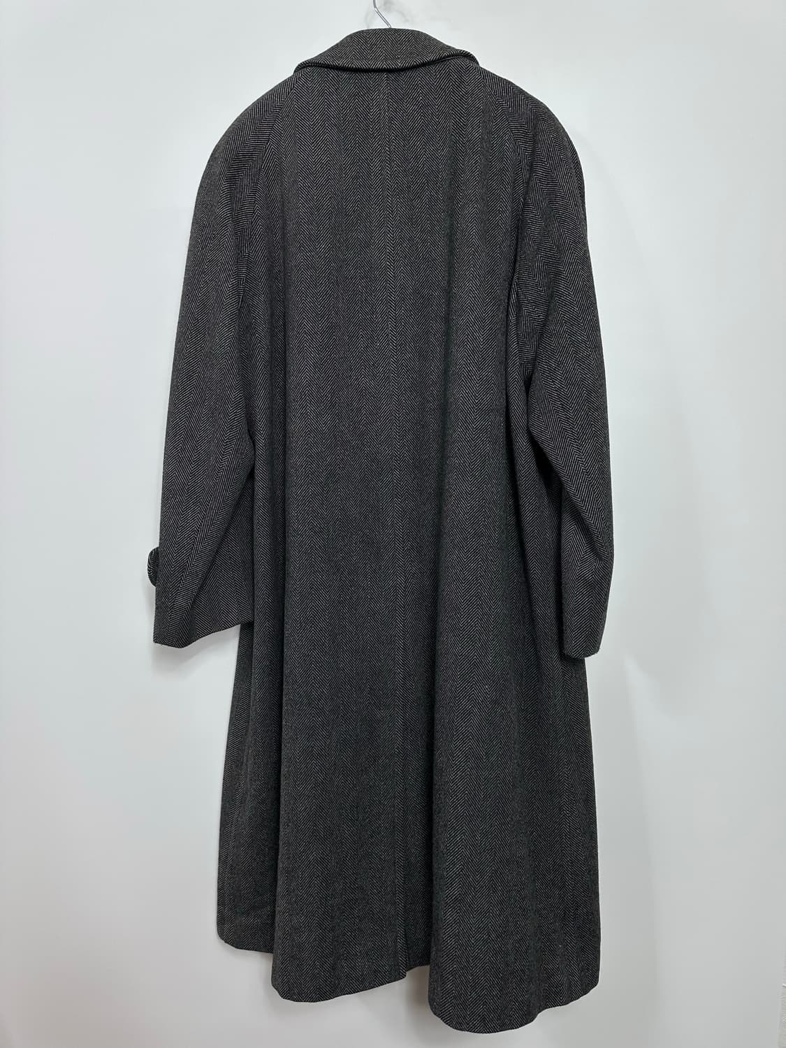 뉴요커 레전드 재팬 헤링본 발마칸 울 롱코트 상품이미지2