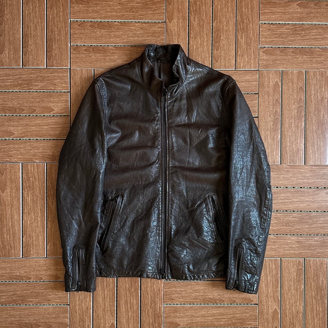 Nano universe goat skin leather jacket 상품이미지1