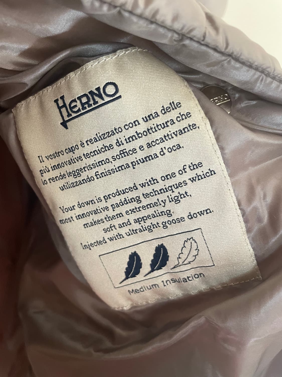 에르노 베이지 골드 패딩 40 상품이미지3