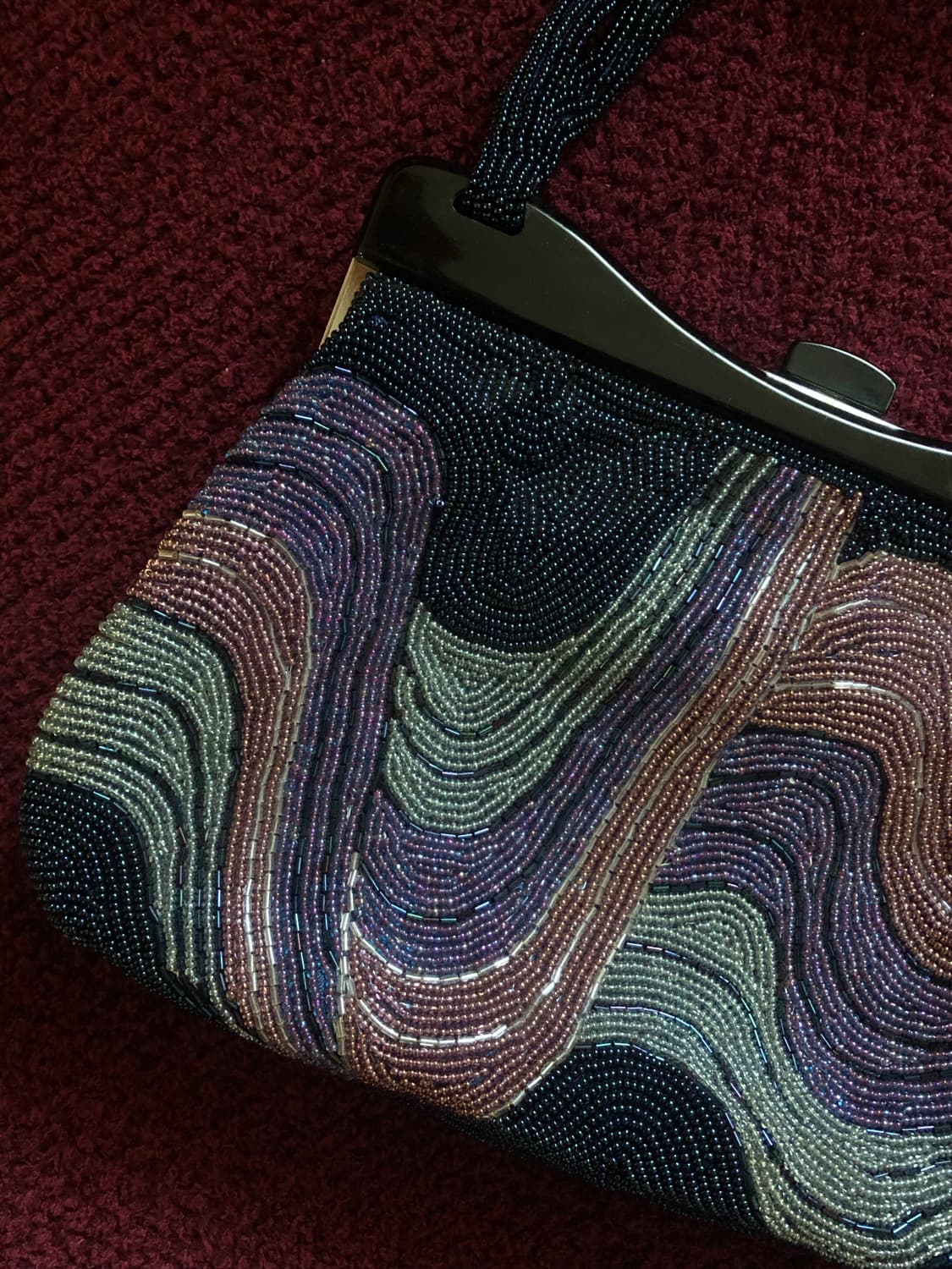 Wave Beaded Frame Tote Bag  상품이미지2