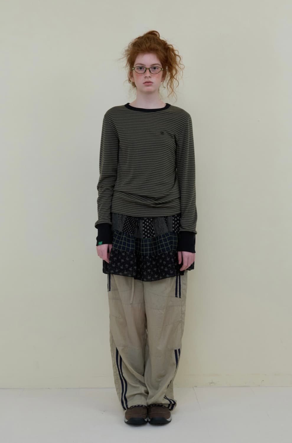 노컨텐츠 Mixed Pattern Mini Skirt 상품이미지3