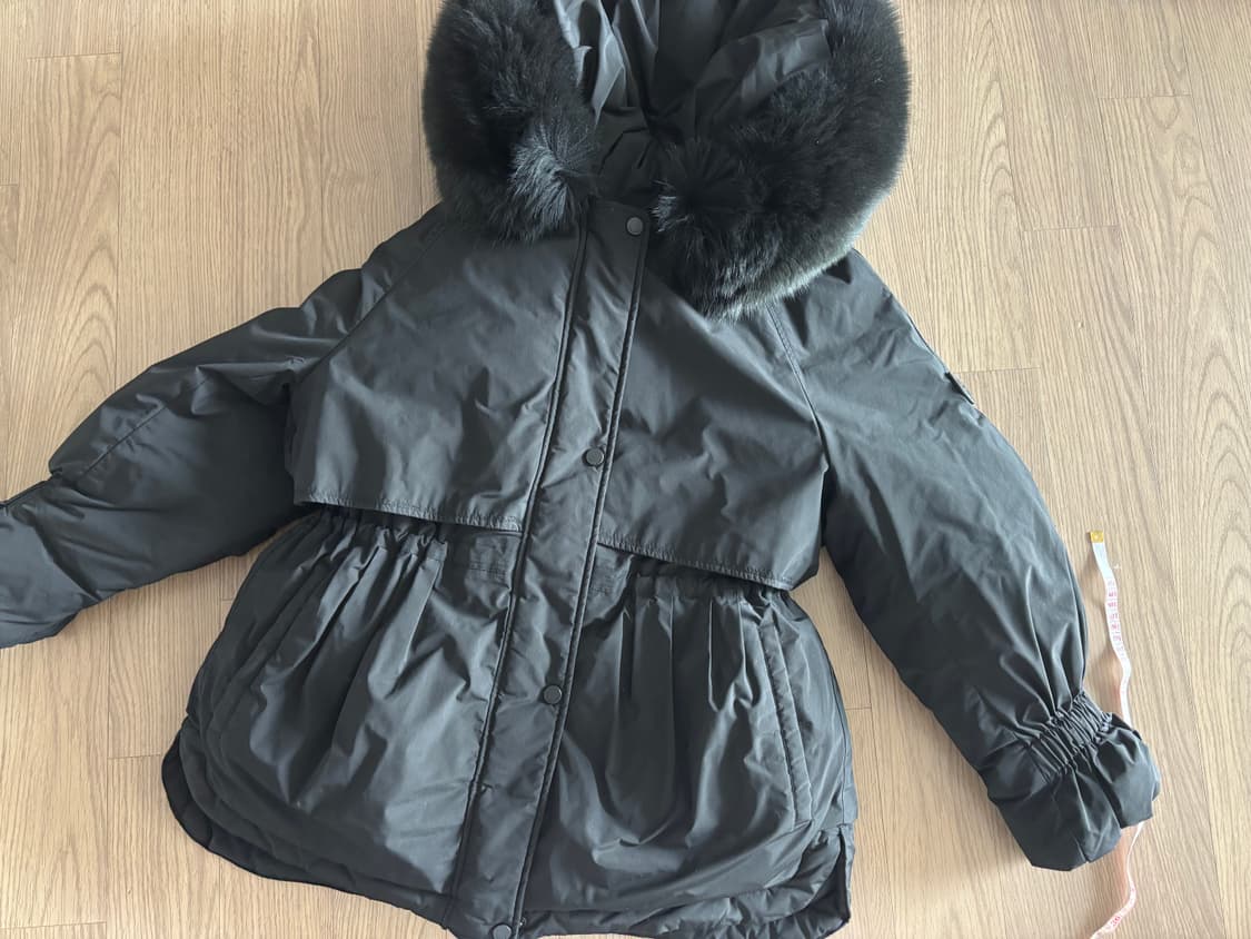 새상품급 에고이스트 빅사가퍼  날개 스트링 야상형 구스다운패딩 55(66 상품이미지4